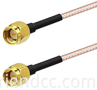 Conectores masculinos BNC 50 ohmios RG58 Cable coaxial Black RF Coaxial UHF PL259 Masculino a masculino RG58 Cable coaxial 4m 10m